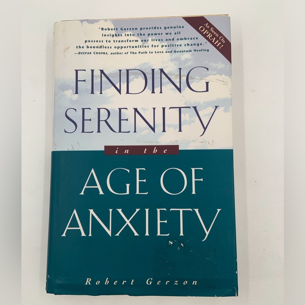 🌹New Listing🌹NWT Finding Serenity in the Age of Anxiety - Book by Robert Gerzon